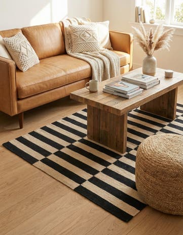3' 2 x 5' 10 Hand Woven Kilim Modern Wool Rug