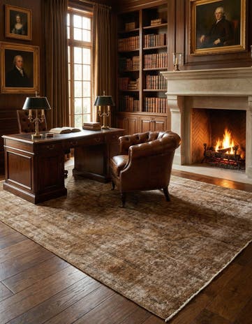 6' 7 x 9' 3 Hand Knotted Vintage Royal Persian Wool Rug