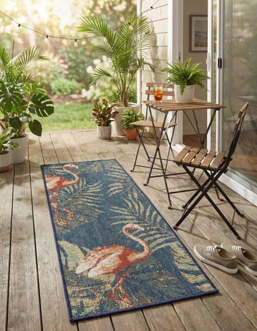 2' x 4' Easy-Clean Baja Indoor / Outdoor Runner Rug