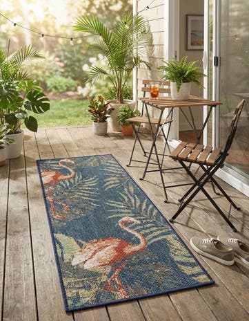 2' x 4' Easy-Clean Baja Indoor / Outdoor Runner Rug