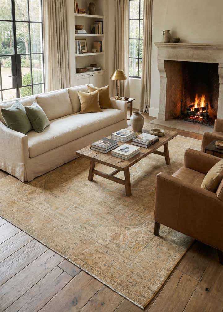 10' x 12' 2 Hand Knotted Ultra Vintage Persian Wool Rug