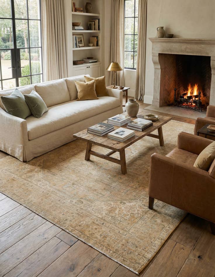 Detail image of 10' x 12' 2 Hand Knotted Ultra Vintage Persian Wool Rug