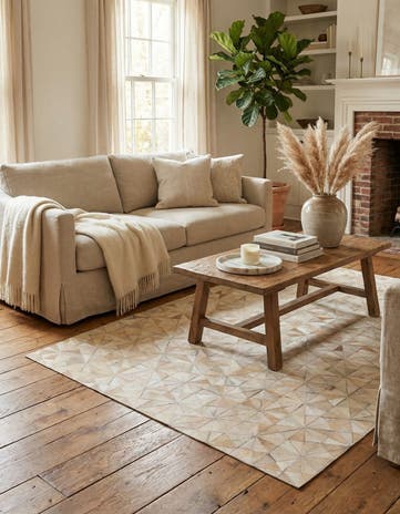 4' x 6' Cowhide Stocks Rug