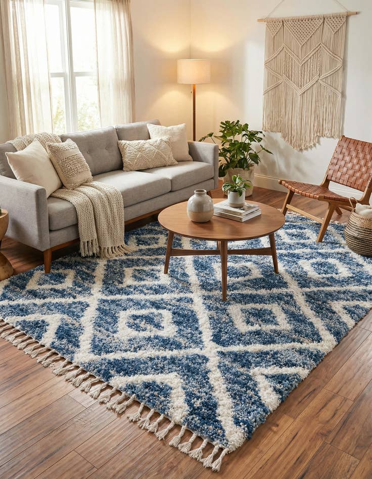 Detail image of 8' x 8' Lagom Shag Square Rug