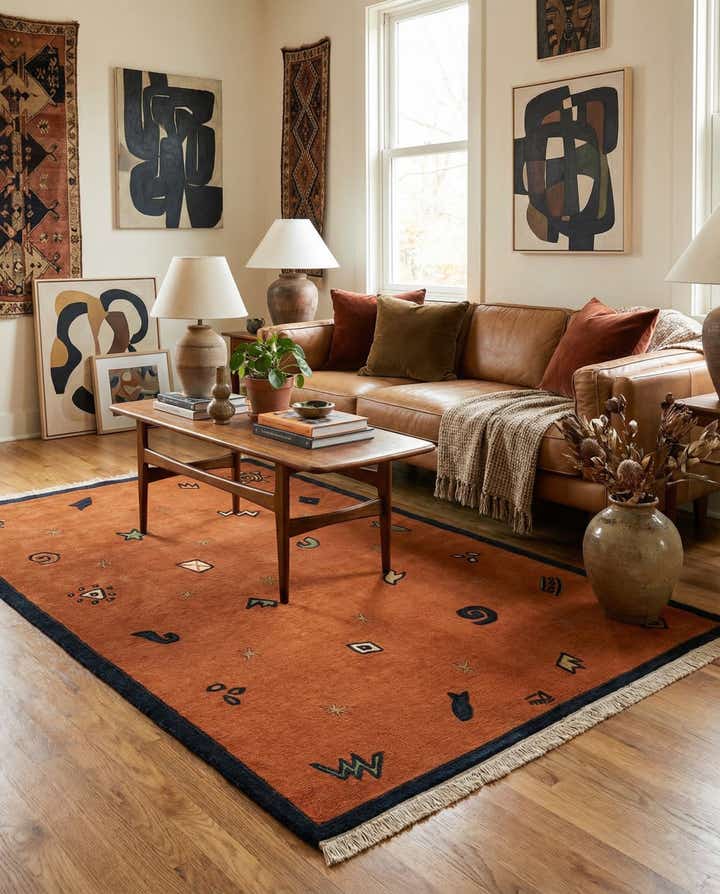 4' 8 x 6' 7 Hand Knotted Nepal Wool Rug