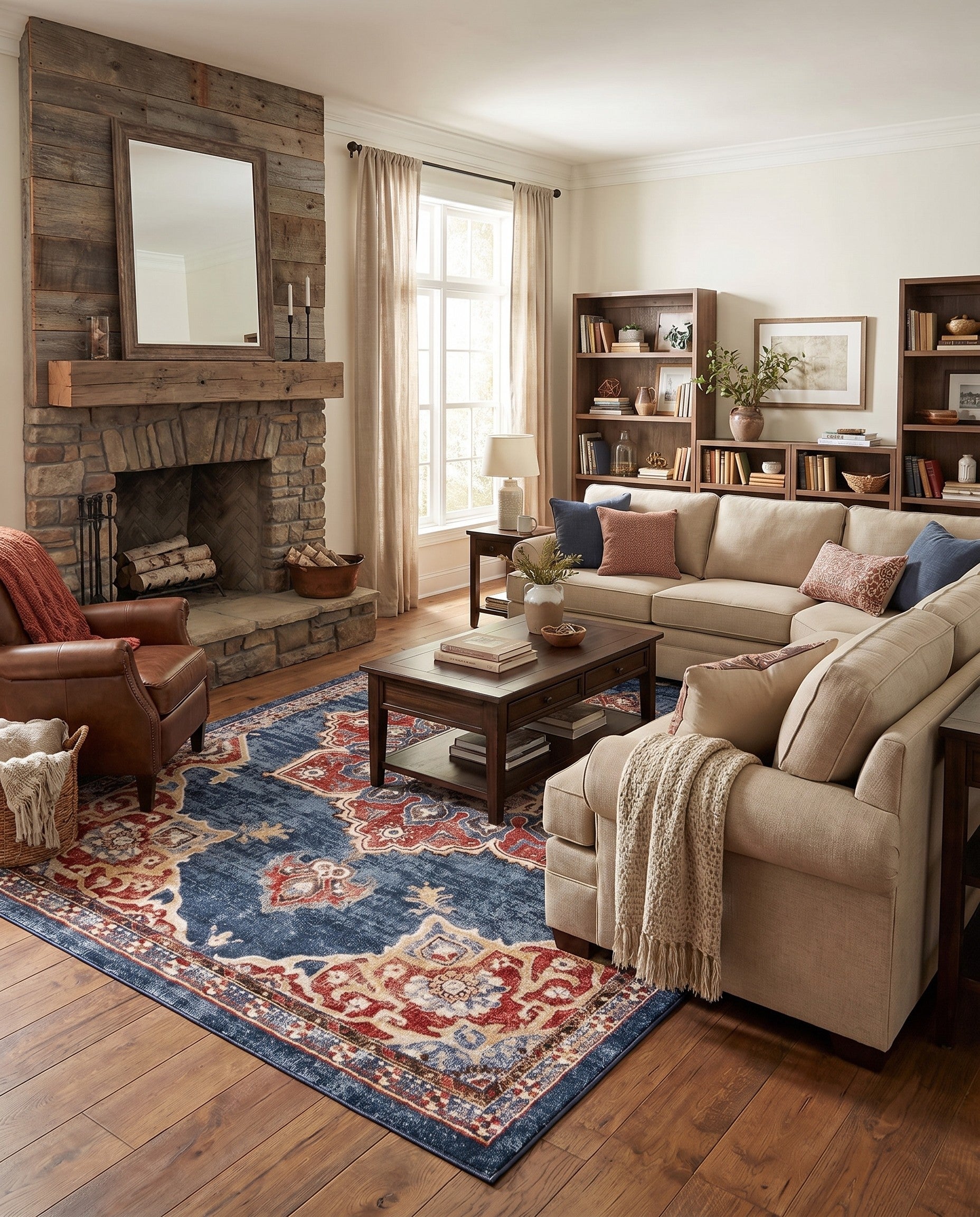 Dark Blue Eden Rug