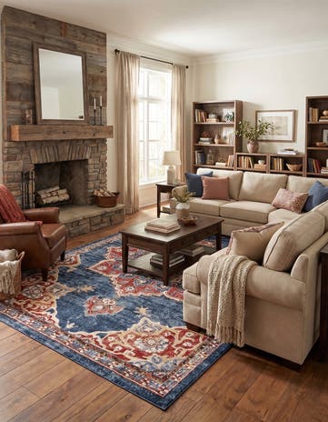 Dark Blue Eden Rug