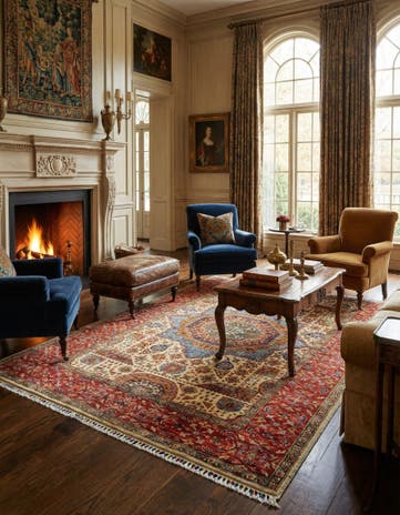 5' 7 x 8' 4 Amina Wool Rug