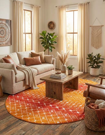 7' 10 x 10' Moroccan Trellis Oval Rug