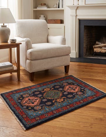 2' x 3' Hand Knotted Modern Ziegler Rug