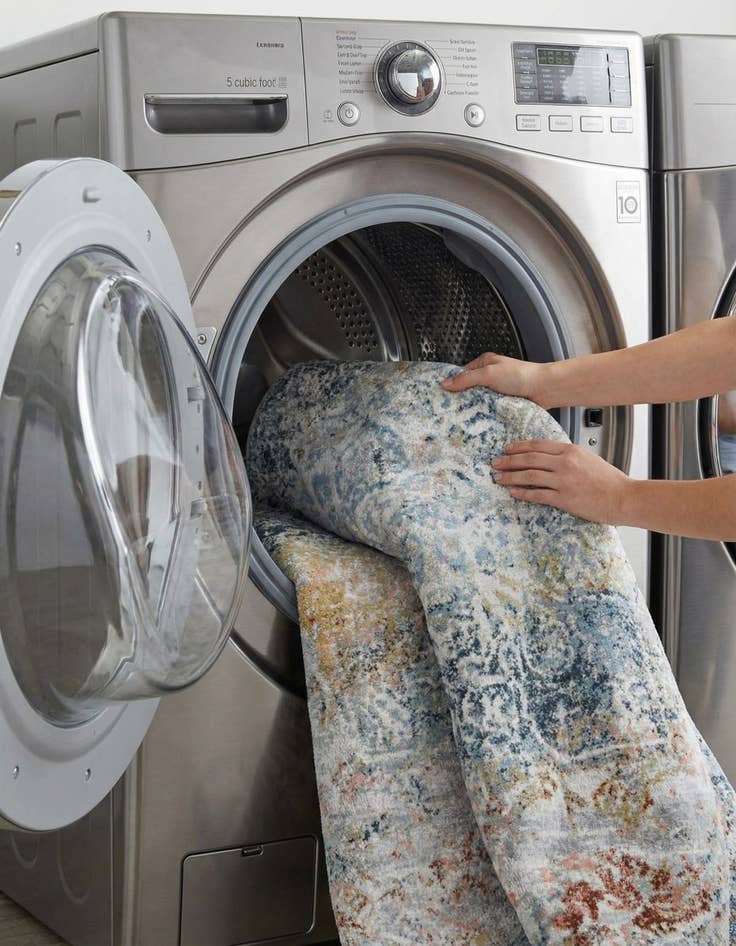 Detail image of 7' 10 x 7' 10 Kamala Washable Round Rug