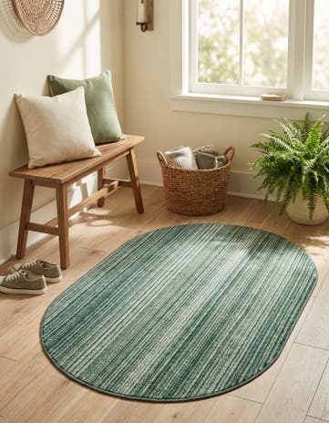 3' 3 x 5' 3 Gemstone Oval Rug