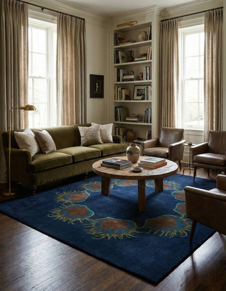 Detail image of 7' 7 x 7' 7 Luna Square Rug