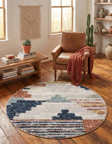 4' x 4' Cherokee Round Rug
