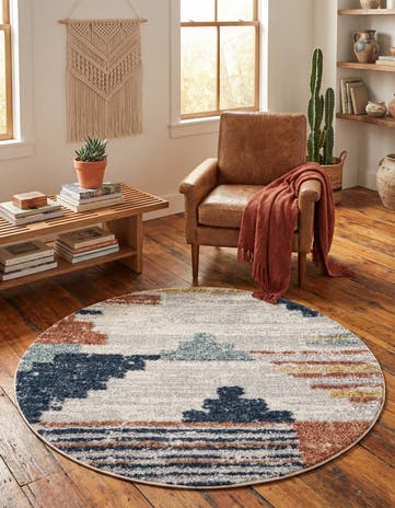 4' x 4' Cherokee Round Rug