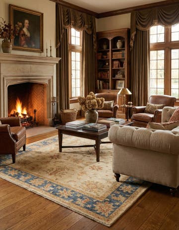 5' 7 x 7' 5 Ziegler Wool Rug