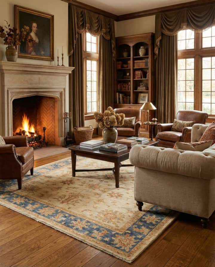 5' 7 x 7' 5 Ziegler Wool Rug