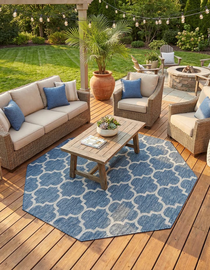 7' 10 x 7' 10 Easy-Clean Lattice Indoor / Outdoo...