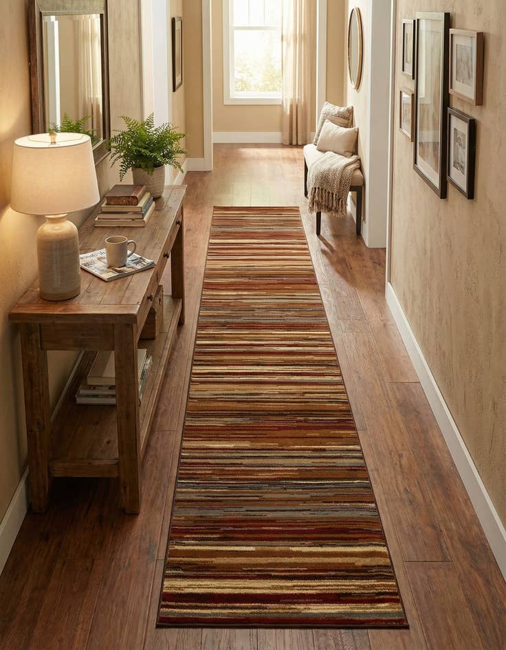 Detail image of 2' 7 x 16' Coffee Shop Runner Rug