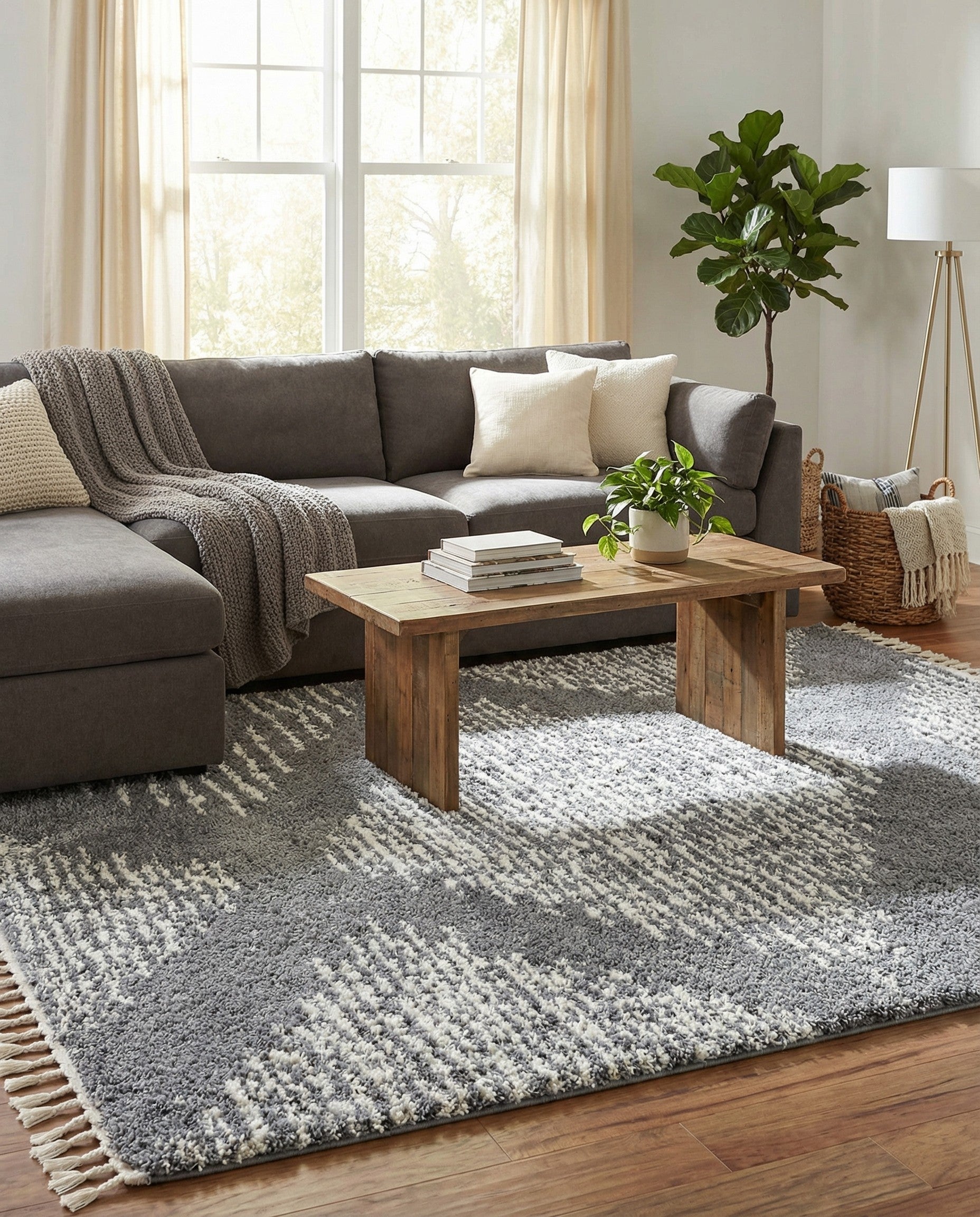  5' 3 x 8' Serenity Shag Rug