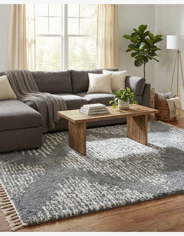 Gray Serenity Shag Rug