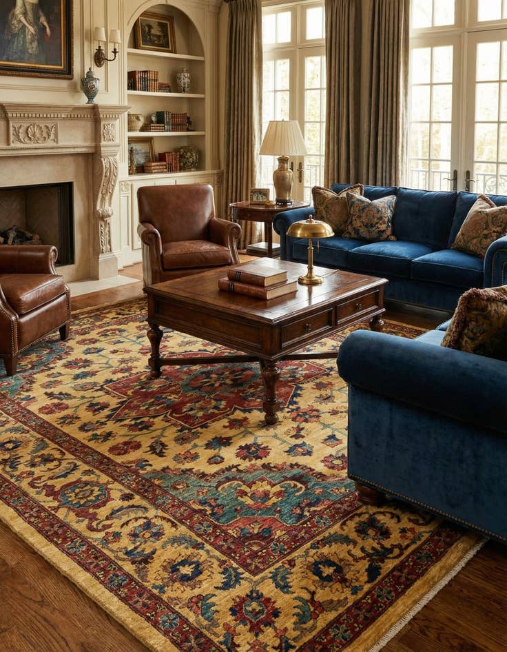 Detail image of 7' 3 x 10' Hand Knotted Ariana Ziegler Rug