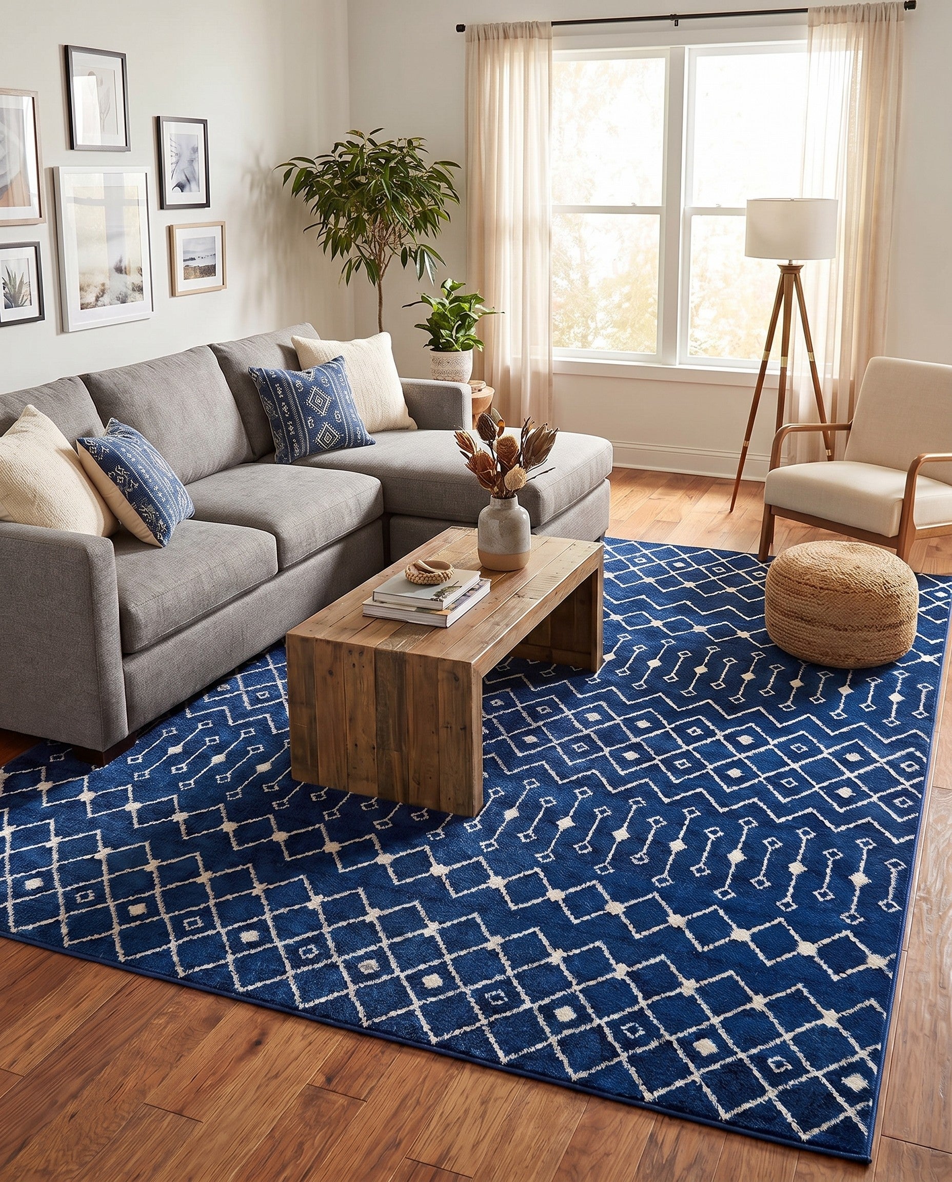 10' x 10' Moroccan Trellis Square Rug
