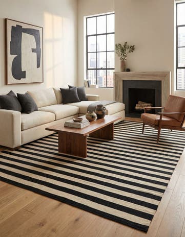 6' 9 x 9' 9 Hand Woven Kilim Modern Wool Rug