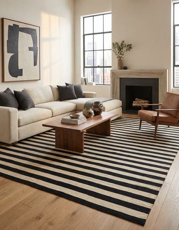 6' 9 x 9' 9 Hand Woven Kilim Modern Wool Rug