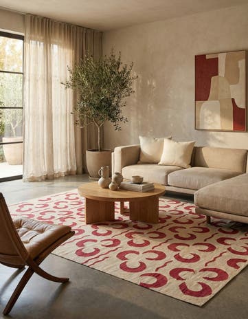 6' 8 x 9' 8 Hand Woven Kilim Modern Wool Rug