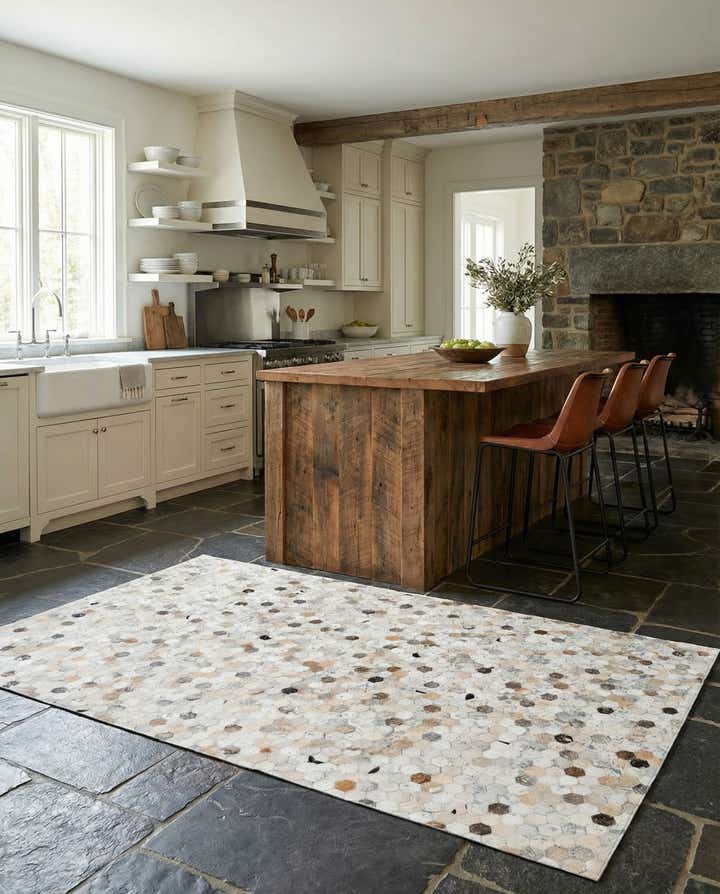 5' x 8' Cowhide Stocks Rug