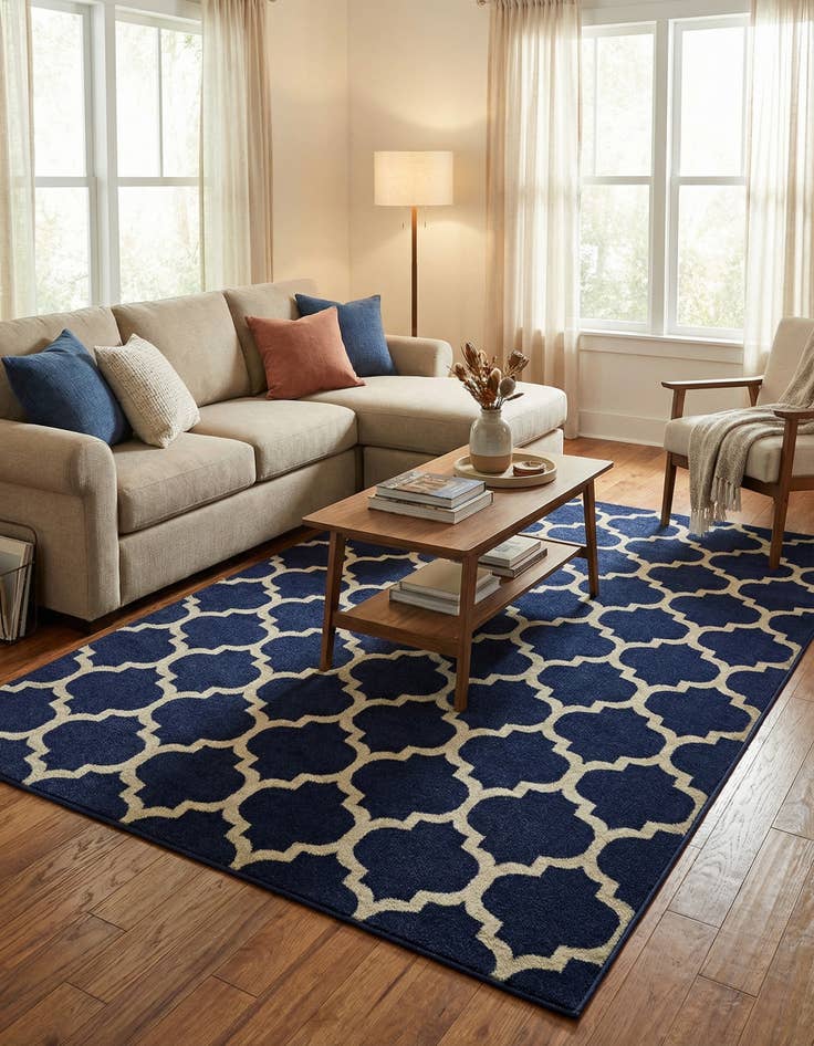 Detail image of 6' x 9' Trellis Rug