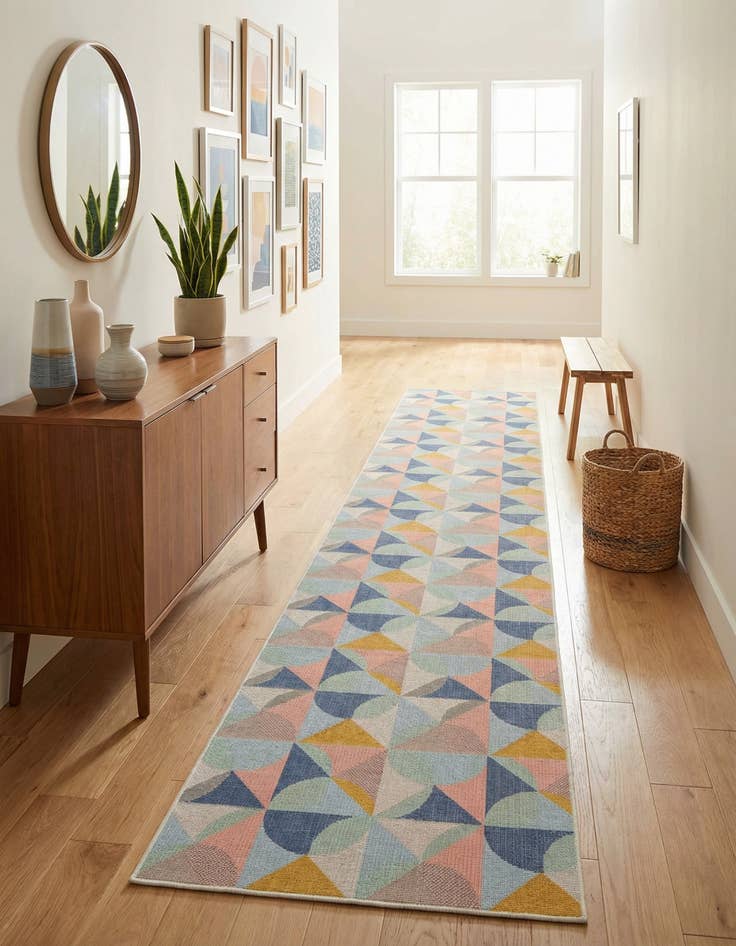 Detail image of 2' x 10' Lotus Runner Rug