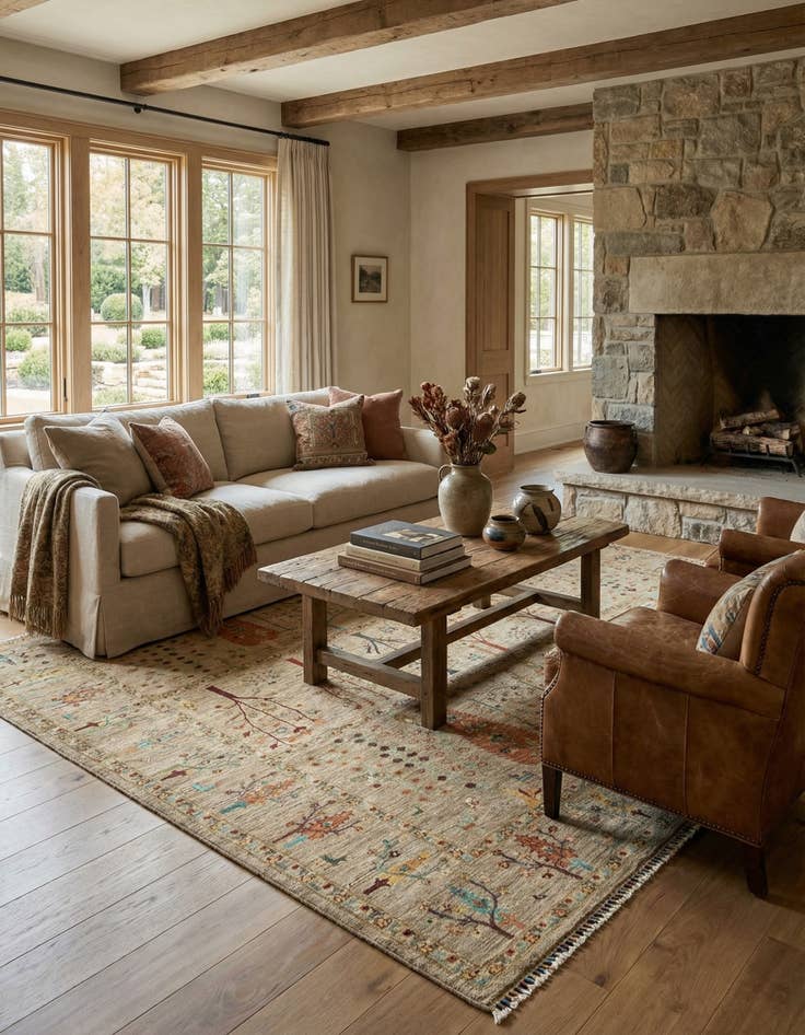 Detail image of 8' x 10' Ariana Wool Rug