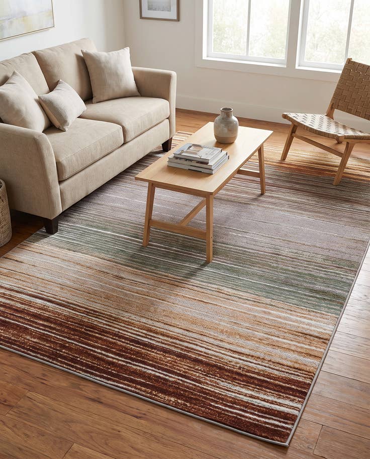 Detail image of 5' x 8' Easy-Clean Modern Indoor / Outdoor Rug