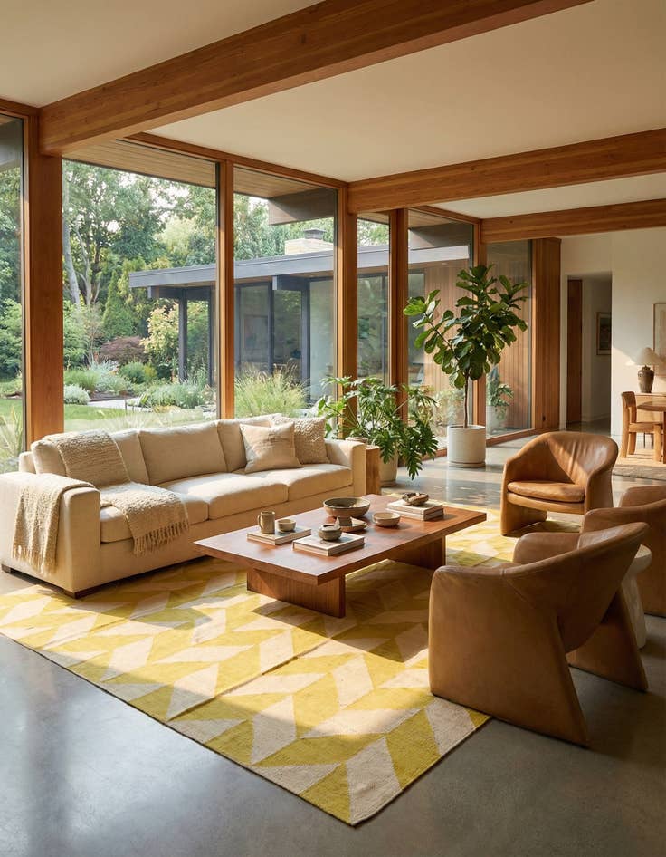 Detail image of  10' 9 x 13' 1  Hand Woven Kilim Modern Wool Rug