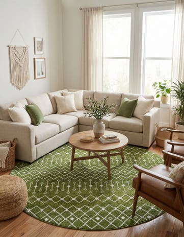 10' x 10' Moroccan Trellis Round Rug
