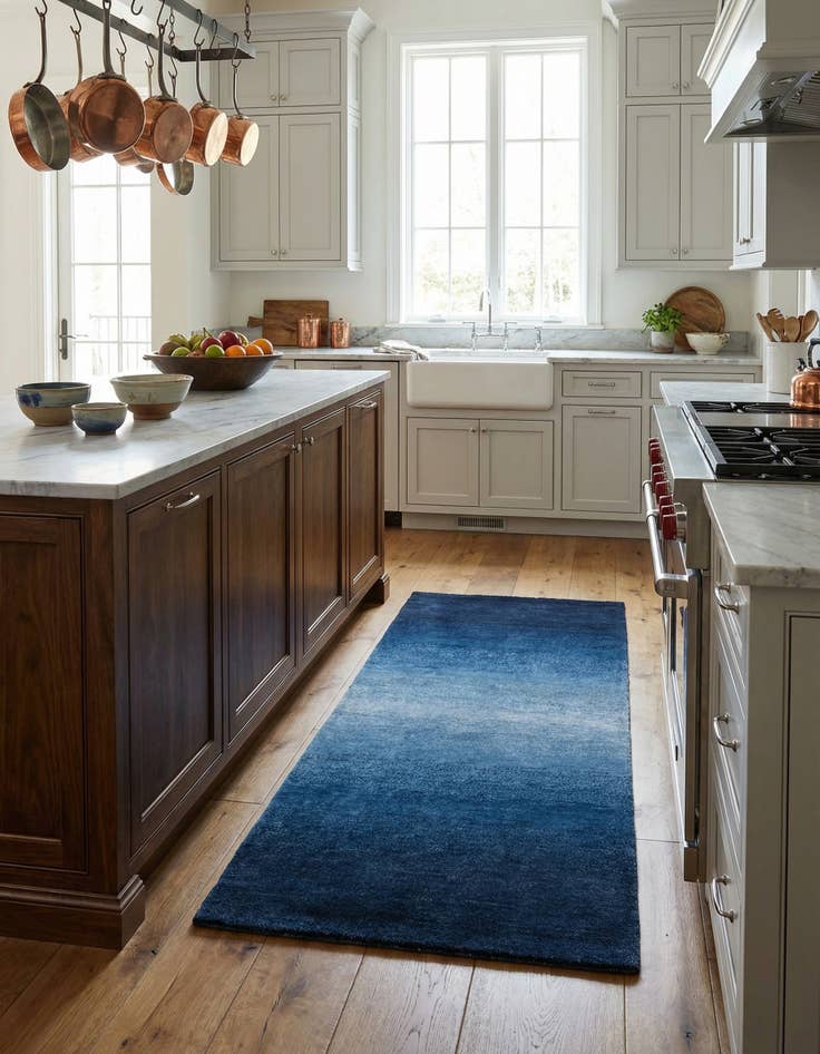 Detail image of 2' 4 x 4' 6  Hand Knotted Gabbeh Wool Runner Rug