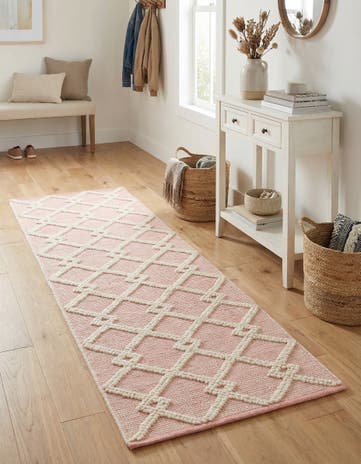 English Rose Hand Knotted Jill Zarin Dorset Runner Rug
