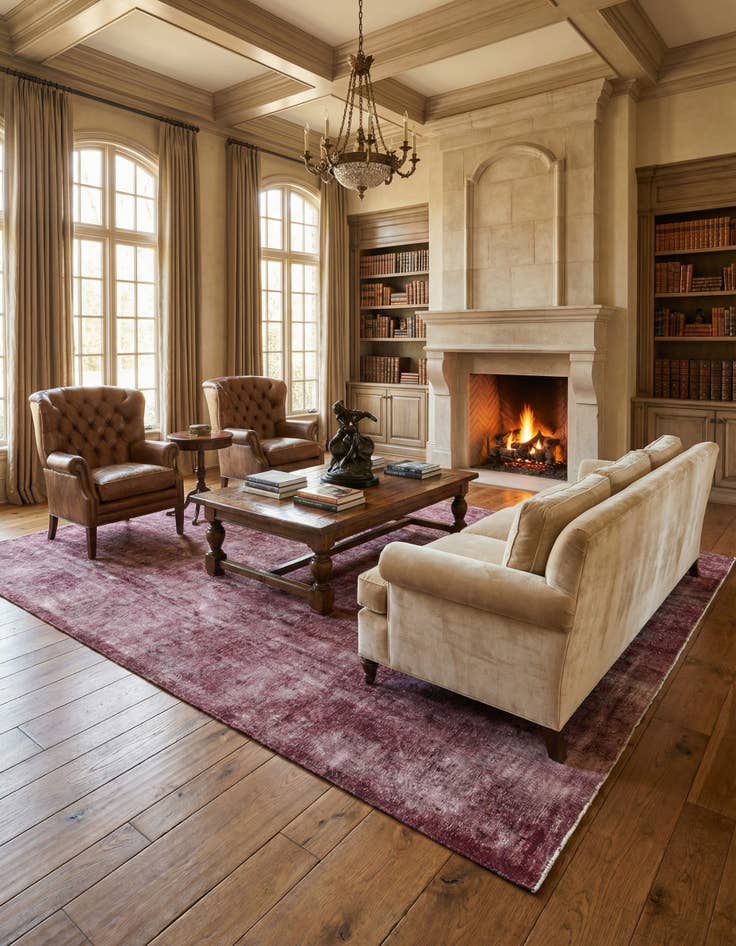 Detail image of 9' 9 x 13' 5 Vintage Royal Wool Rug