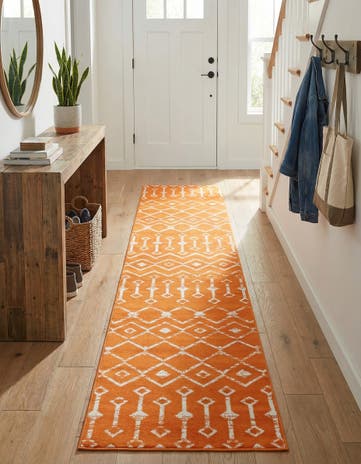 2' x 9' 10 Kasbah Trellis Runner Rug