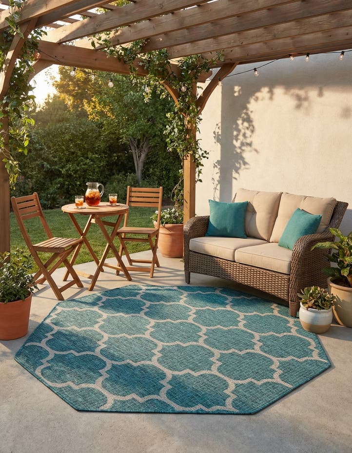 5' 3 x 5' 3 Easy-Clean Lattice Indoor / Outdoo...