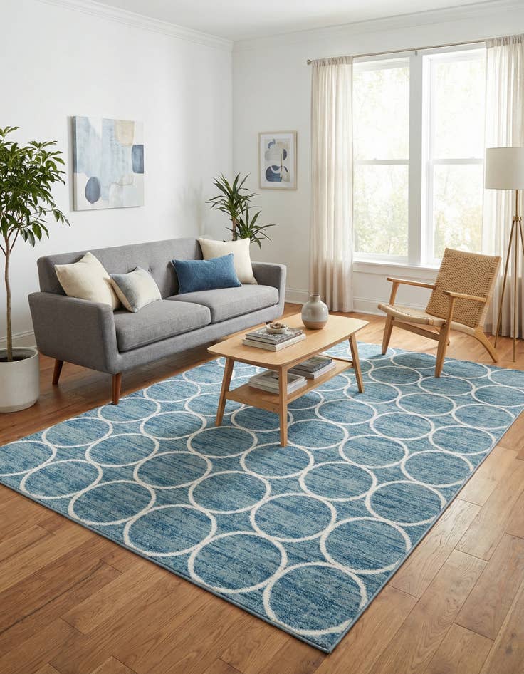 Detail image of  6' x 9' Lattice Trellis Rug