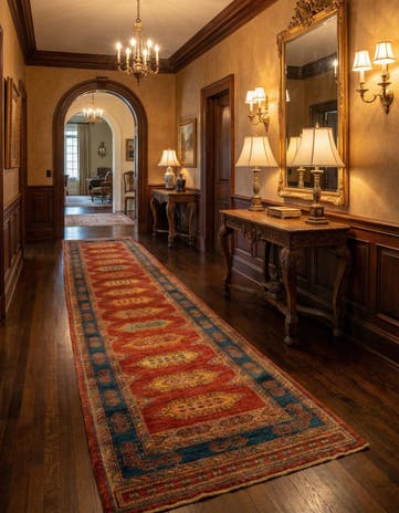 2' 8 x 13' 2 Luribaft Wool Runner Rug