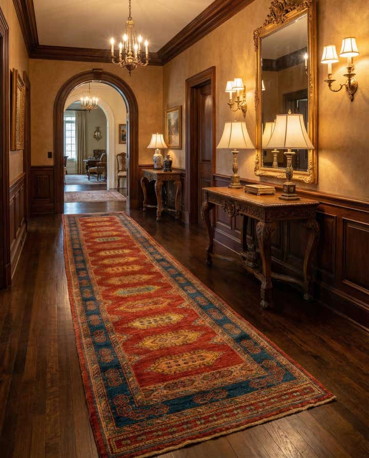 2' 8 x 13' 2 Luribaft Wool Runner Rug
