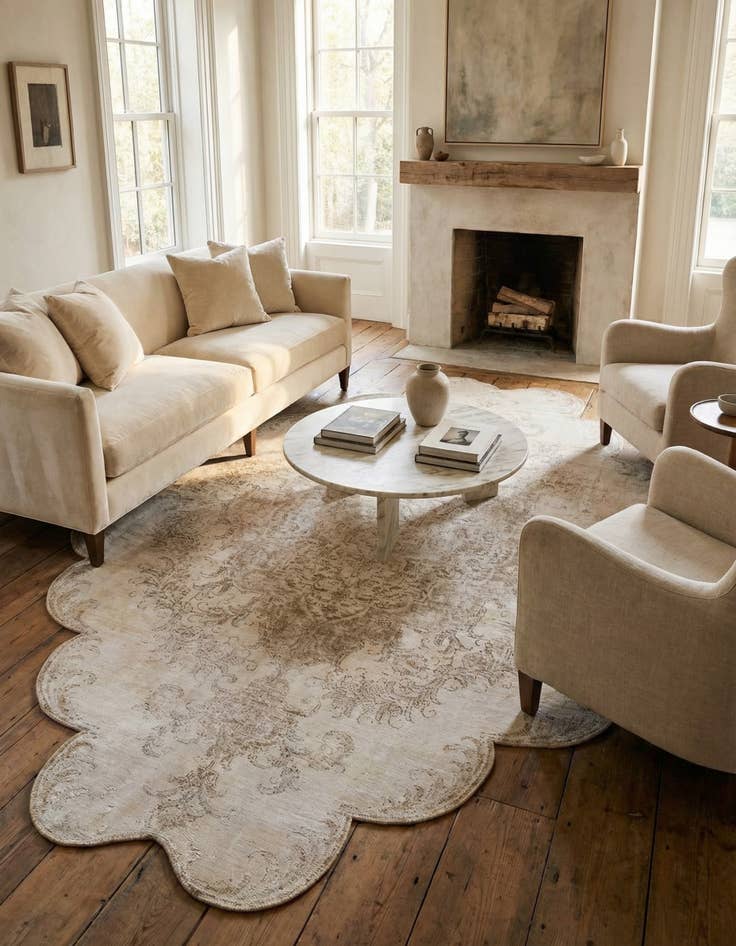 Detail image of  7' 2 x 9' 1  Hand Knotted Ultra Vintage Persian Wool Rug