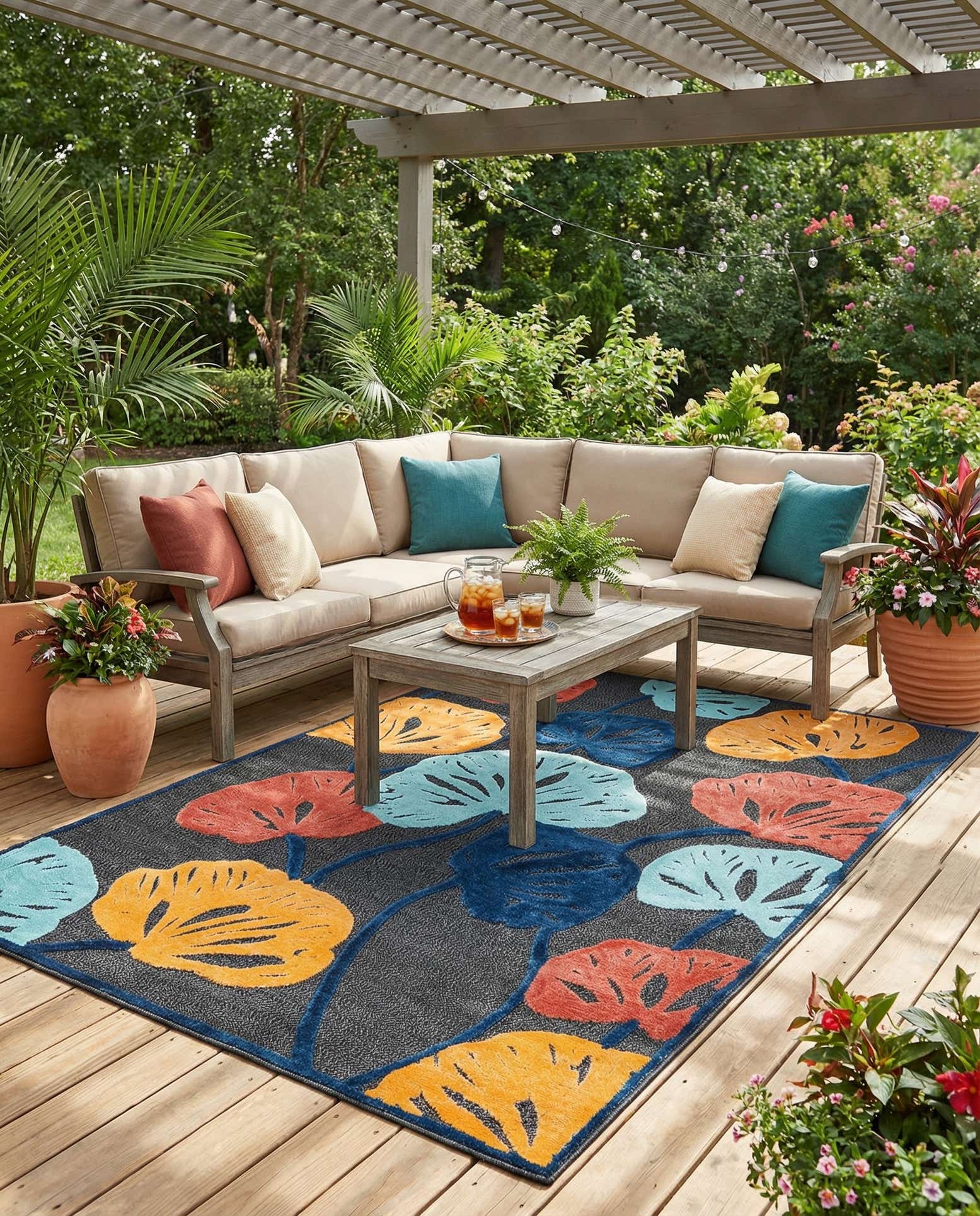 7' x 10' Easy-Clean Belize Indoor / Outdoor Rug