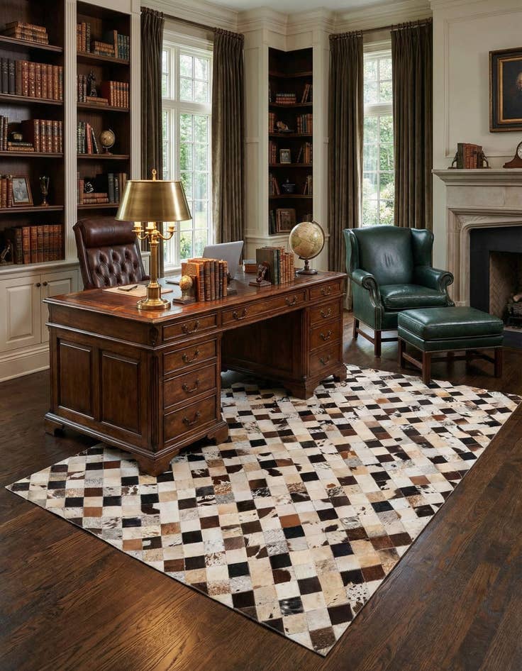 Detail image of 5' 5 x 7' 6 Cowhide Rug