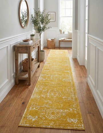Yellow Dover Runner Rug