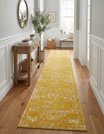 Yellow Dover Runner Rug